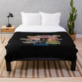 Roller coaster themed plush blanket featuring Cedar Point design