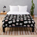 Saeran-inspired plush blanket with edgy and cozy design