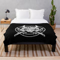 Samurai warrior inspired plush blanket