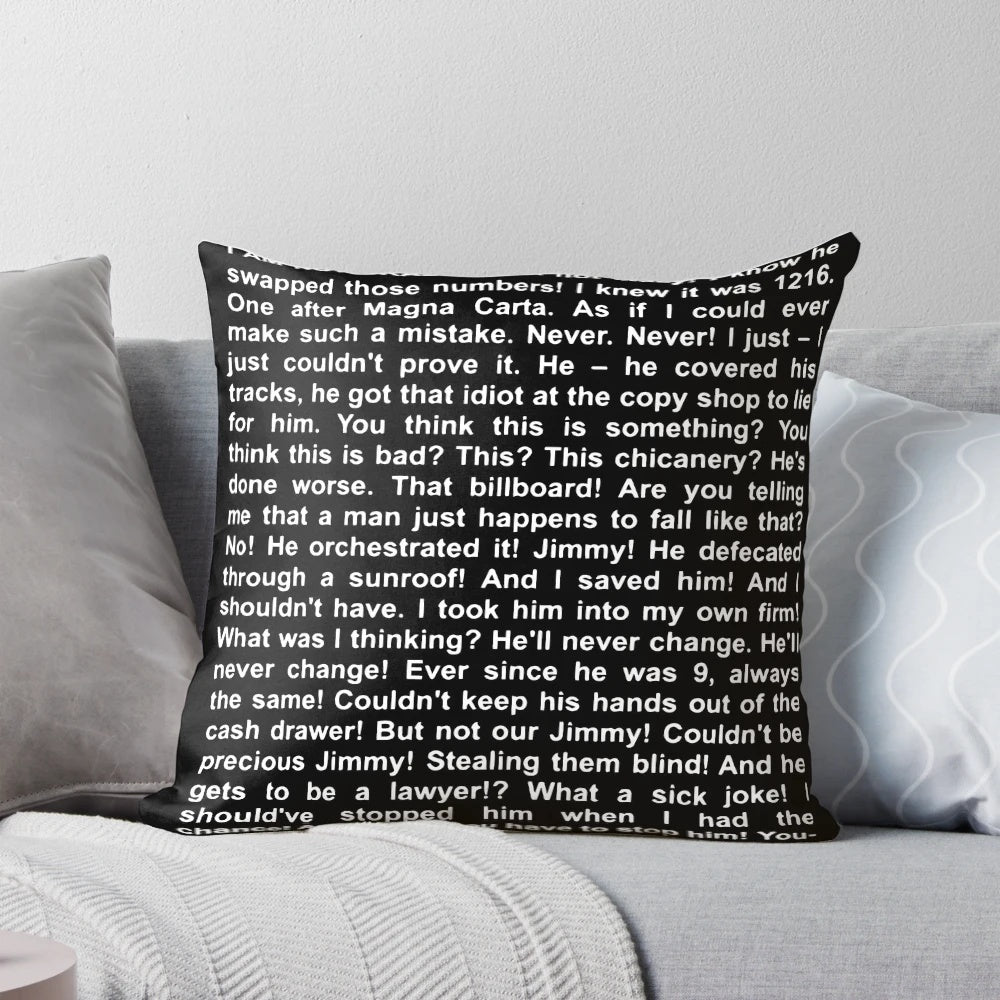 Saul Goodman and Chuck McGill Funny Meme Novelty Pillow from Breaking Bad