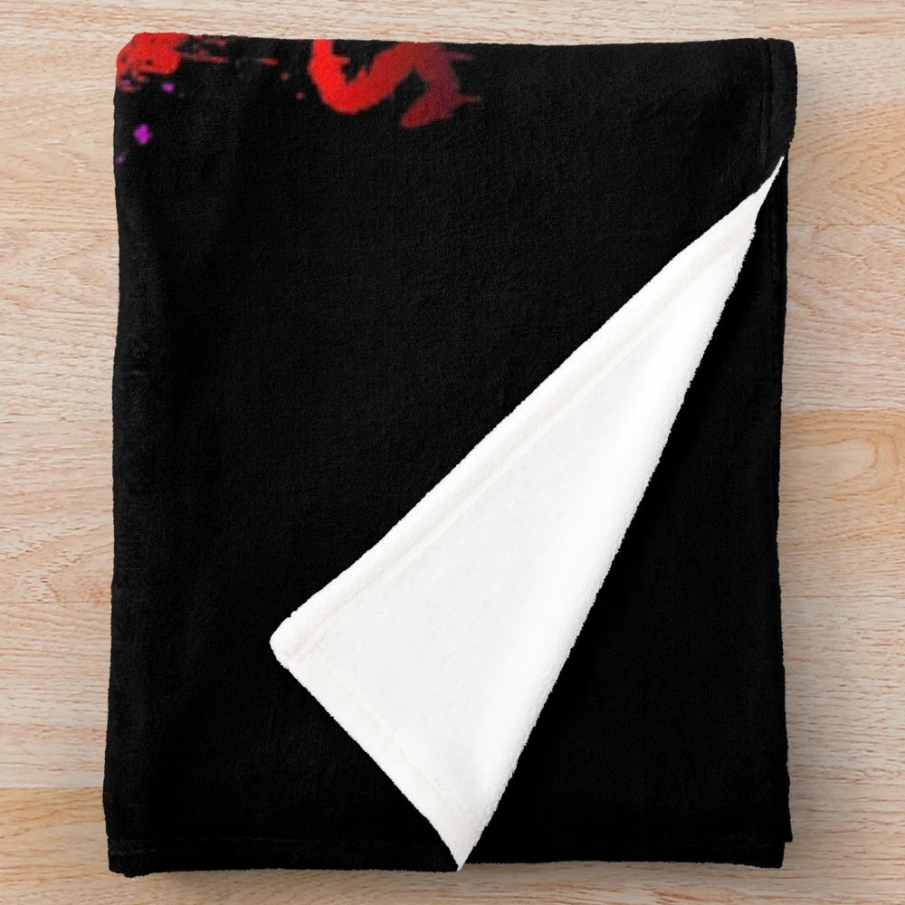 Ghostface horror movie themed plush blanket