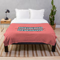Blade Runner inspired plush blanket with futuristic sci-fi design