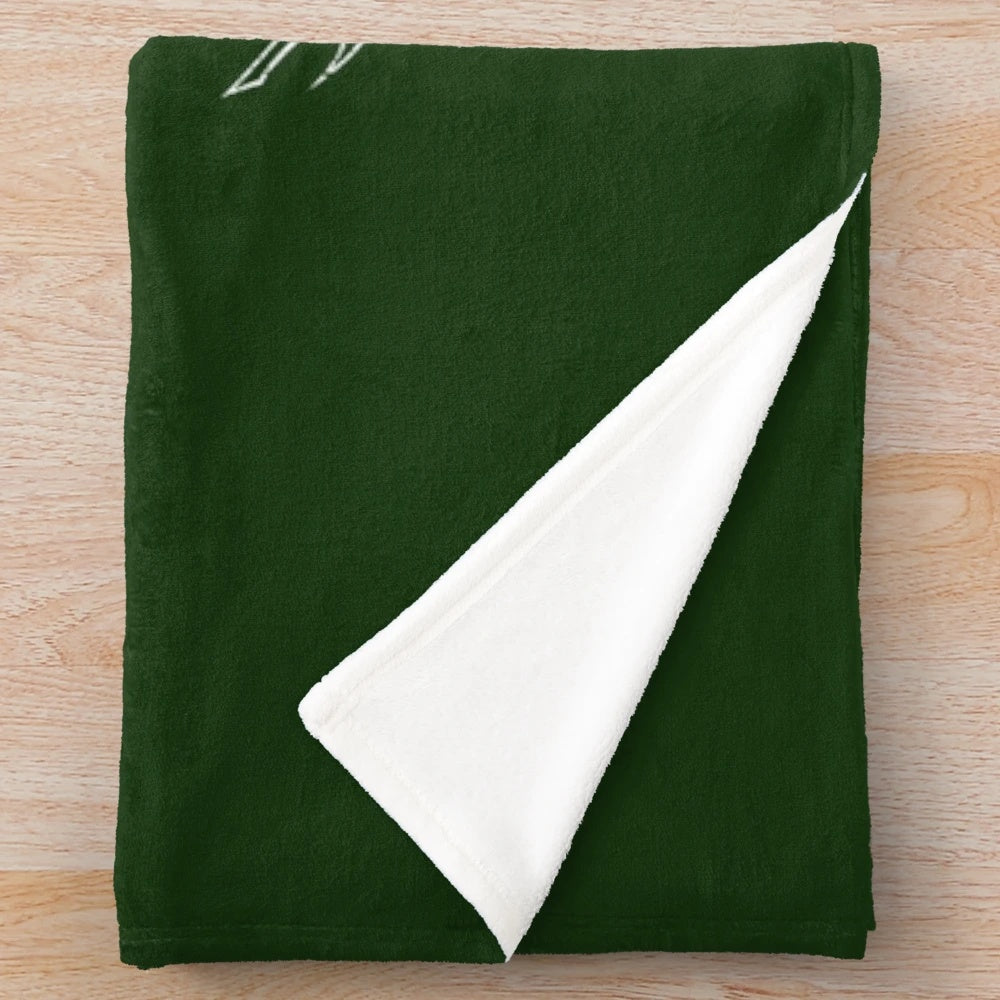 UNSC-inspired plush blanket for sci-fi and gaming fans
