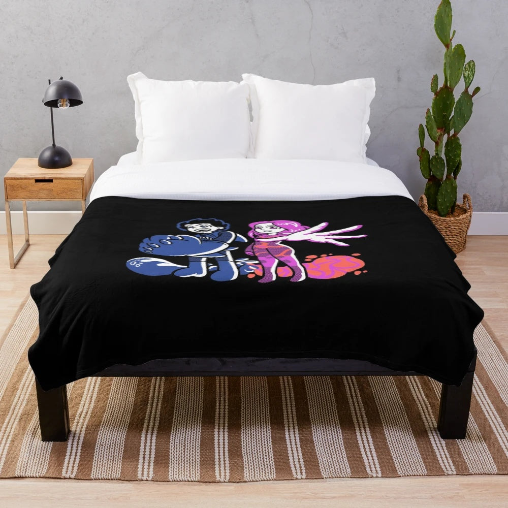 Sharkboy and Lavagirl Inspired Plush Blanket
