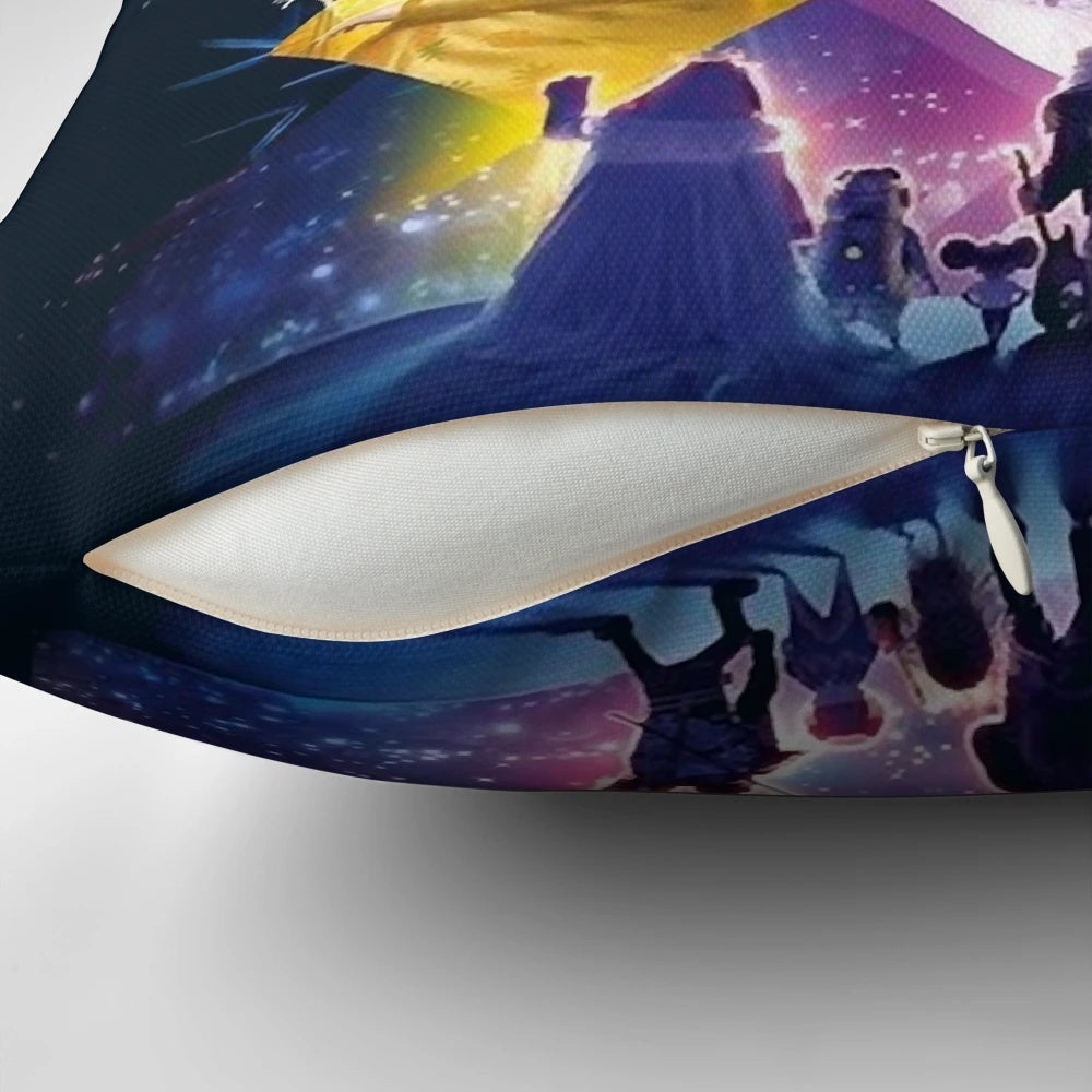 Sing 2 The New Stage graphic throw pillow with vibrant movie-inspired design