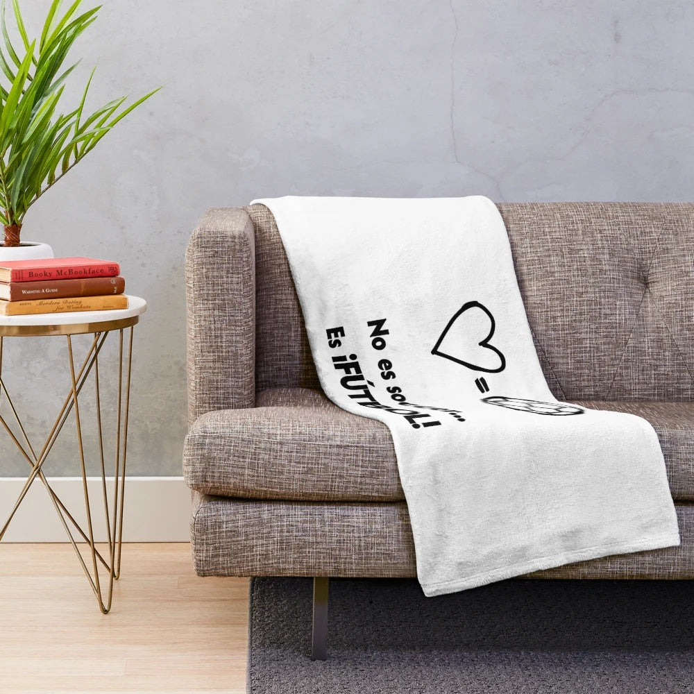Cozy plush blanket for football/sports fans