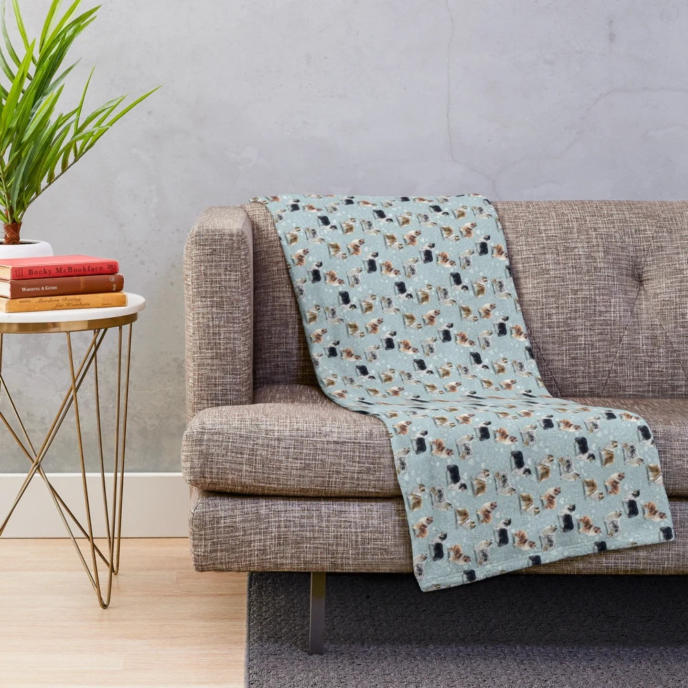 Rough Collie plush blanket