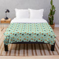 Cute pomeranian plush blanket for small dogs and homes