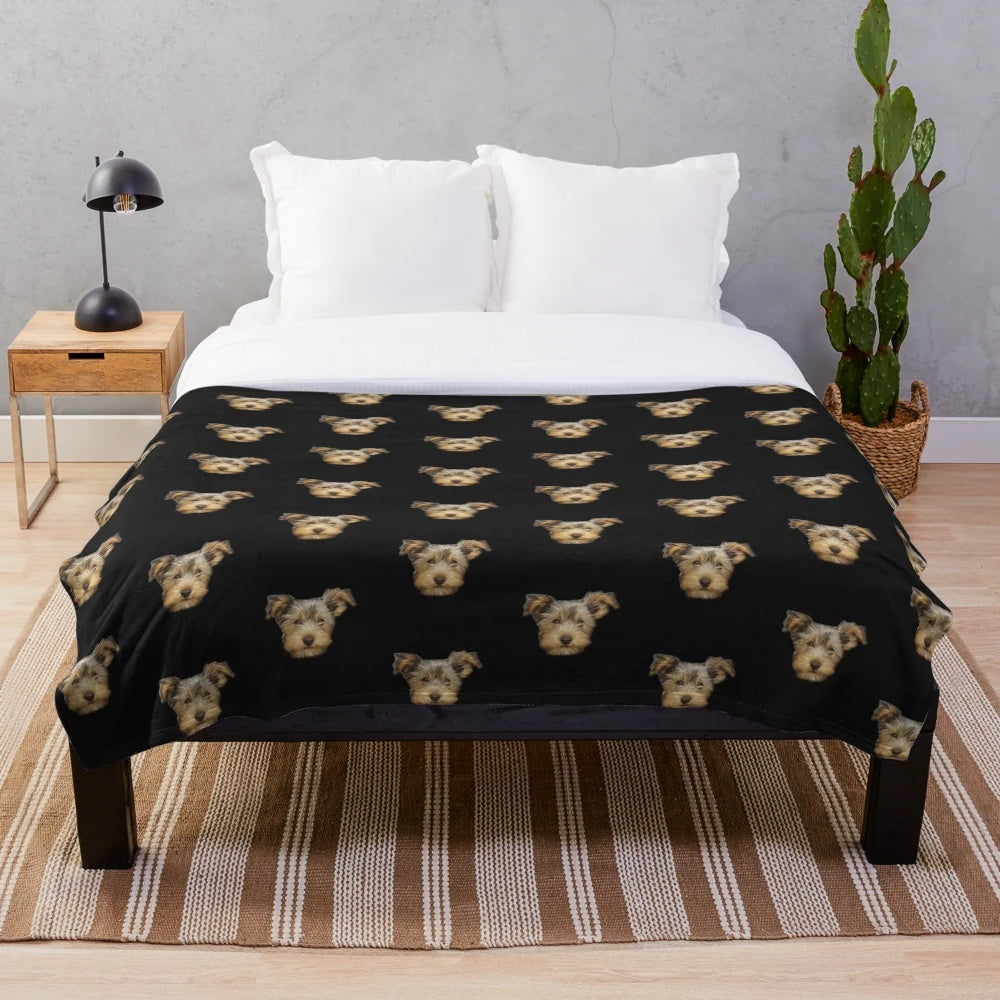 Yorkshire Terrier plush blanket