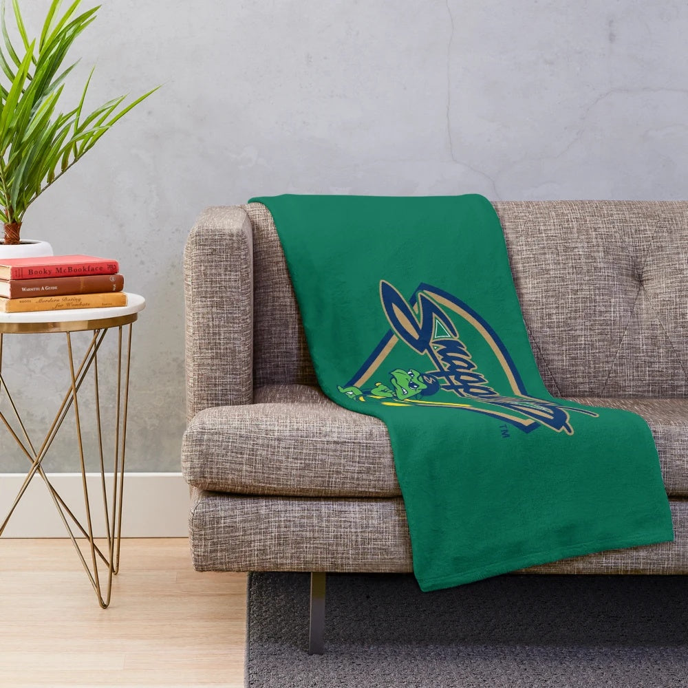 Beloit Snappers baseball team themed plush blanket