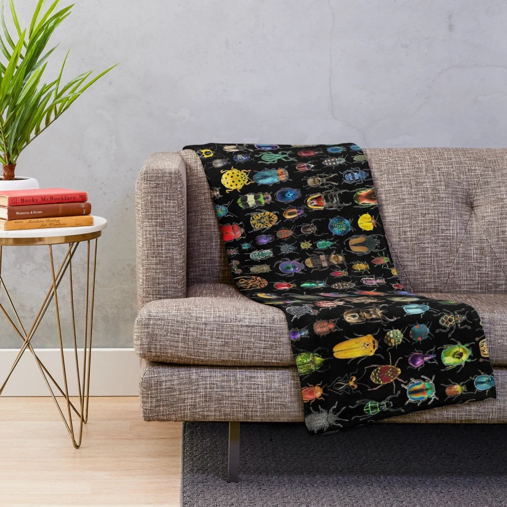 Soft and Cozy Beetle Plush Blanket