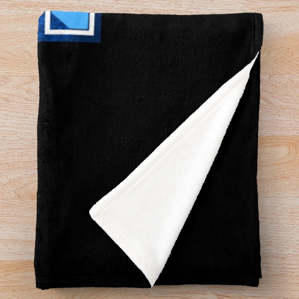 Plush blanket featuring the University of Rhode Island Rhody Rams logo
