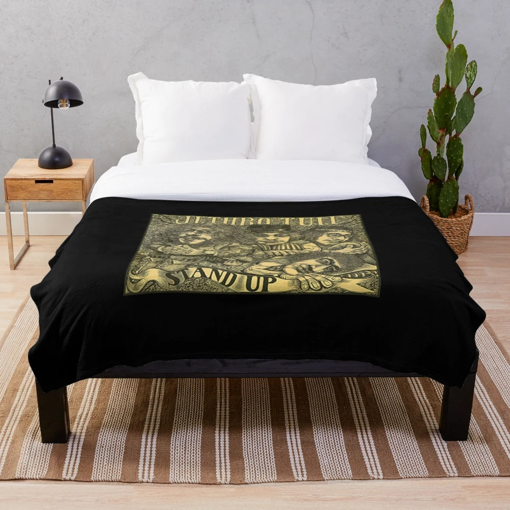 Soft and cozy plush blanket for home decor