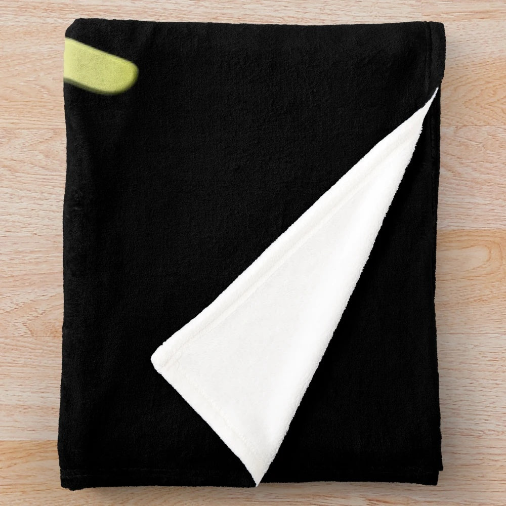 Tennis-themed plush blanket