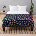 Soft and cuddly plush blanket featuring a wild pigeon design