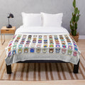 Furby Plush Blanket - Soft and Comfy Retro 90s Aesthetic