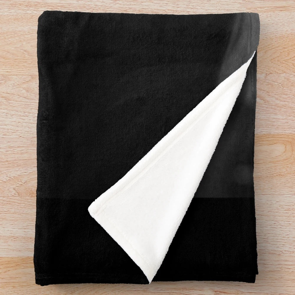 Soft and cozy Phora plush blanket with "Love is Hell" design