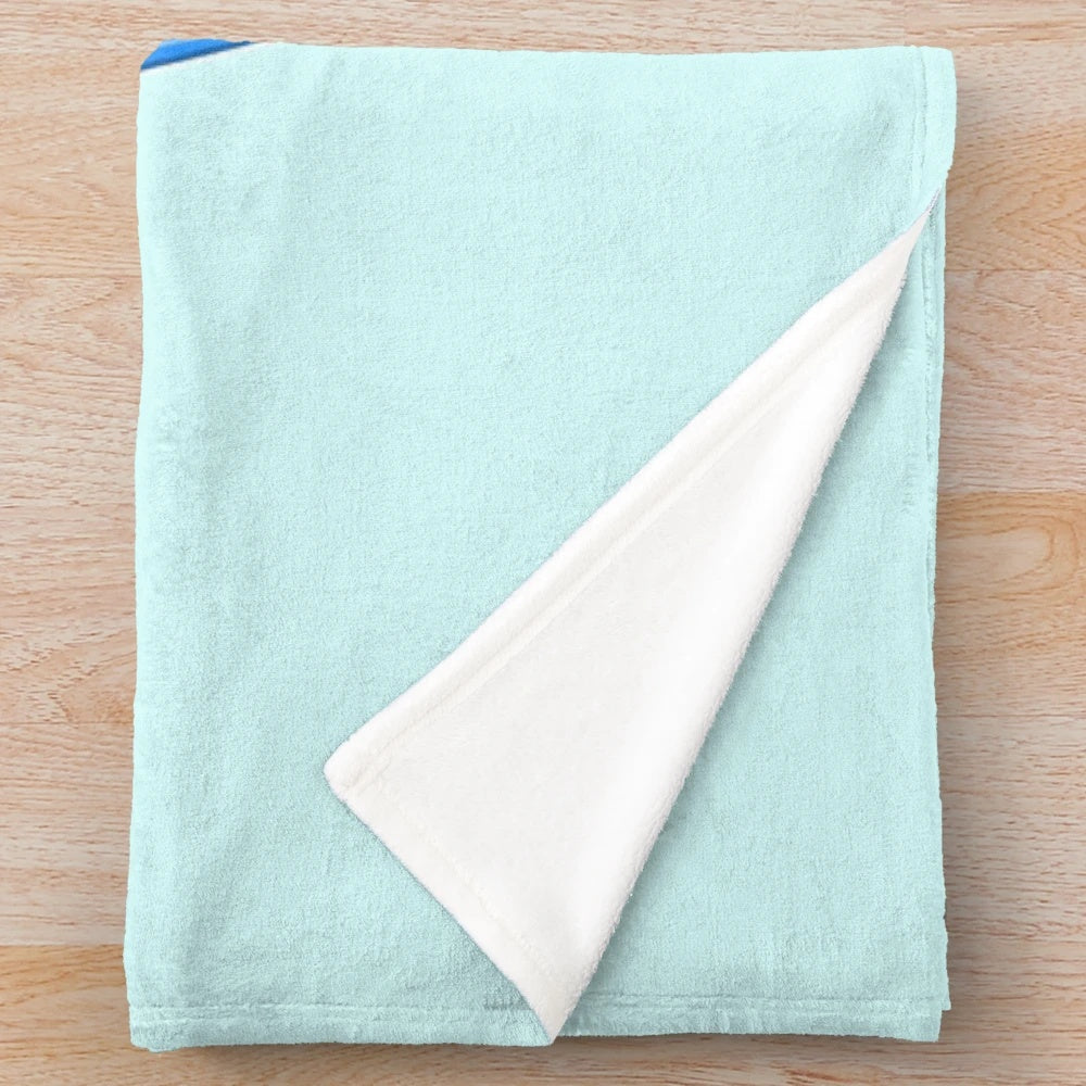 Seawing plush blanket inspired by the Wings of Fire book series