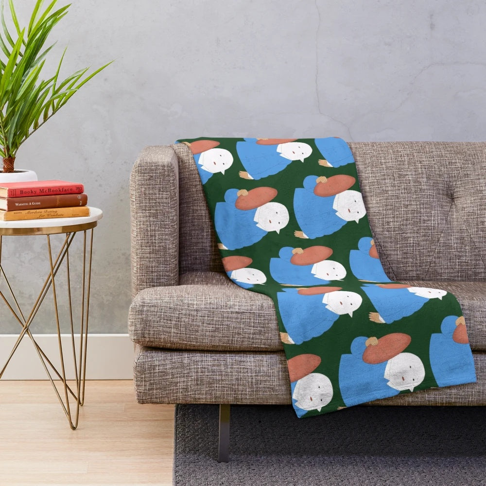 Uramichi Oniisan inspired chibi character plush blanket