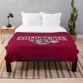 Soft and cozy leopard-print plush blanket for Lafayette College fans