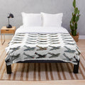 Spitfire World War 2 aircraft on a plush blanket