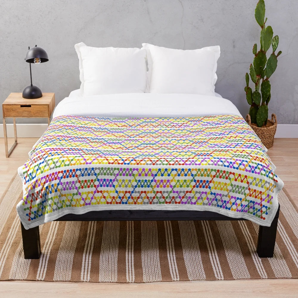 Stedman Triples Bell Ringing Method Plush Blanket
