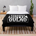 Soft, plush blanket with Call of Duty-inspired Gulag design