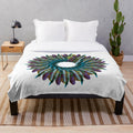 Fashionable and vibrant designer's plush blanket