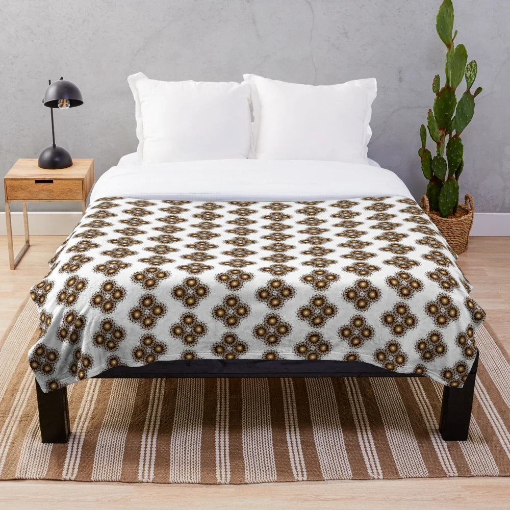 Plush Designer Blanket in Vibrant Colors and Patterns