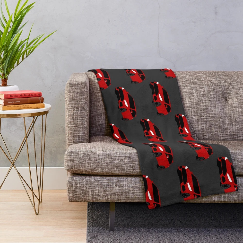 Ford Focus RS MK3 Drawing Plush Blanket