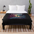 I Prevail-inspired plush blanket with heart vs mind design