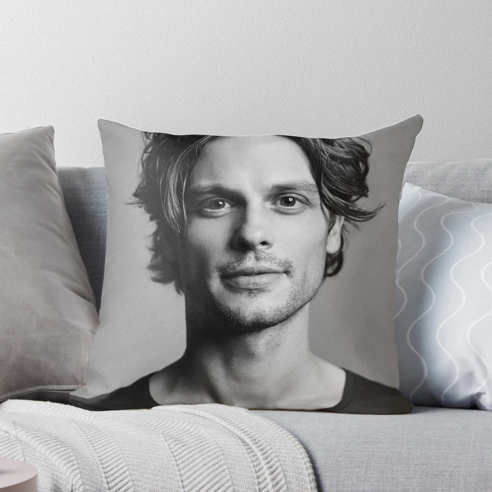 Matthew Gray Gubler inspired decorative pillow