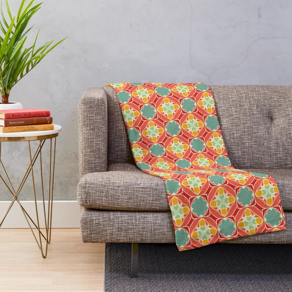 Pattern 49 plush blanket with a unique and eye-catching design