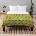 Patterned plush blanket with a unique and modern design