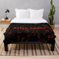Plush blanket with abstract design inspired by music and dance