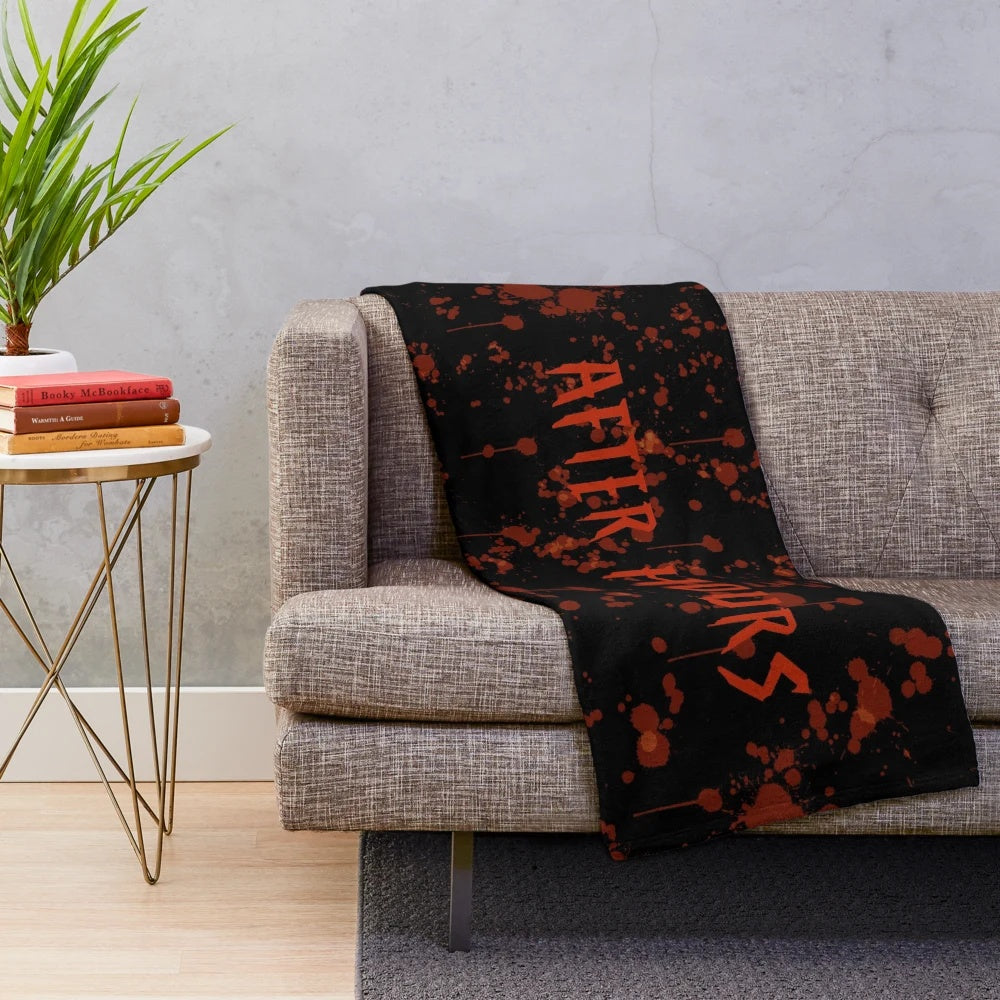 Plush blanket with abstract design inspired by music and dance