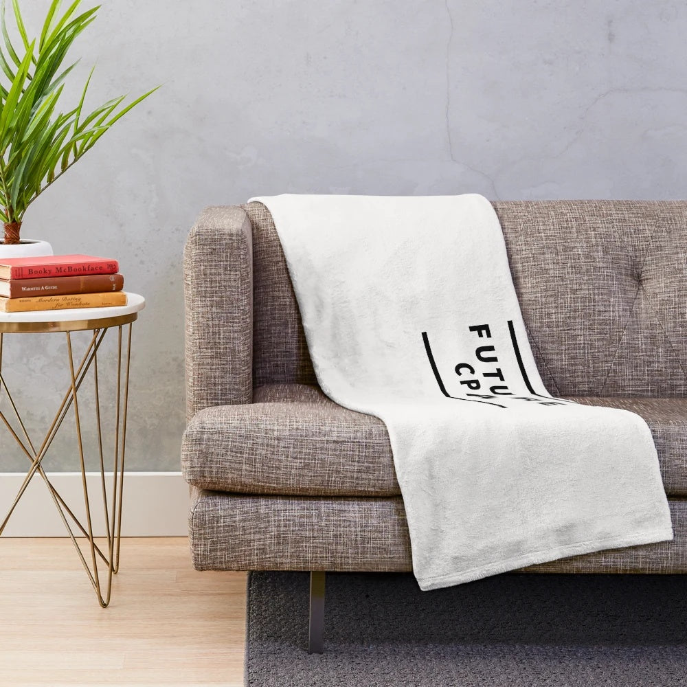Plush blanket with stylish text design for future CPAs, accountants, and number crunchers