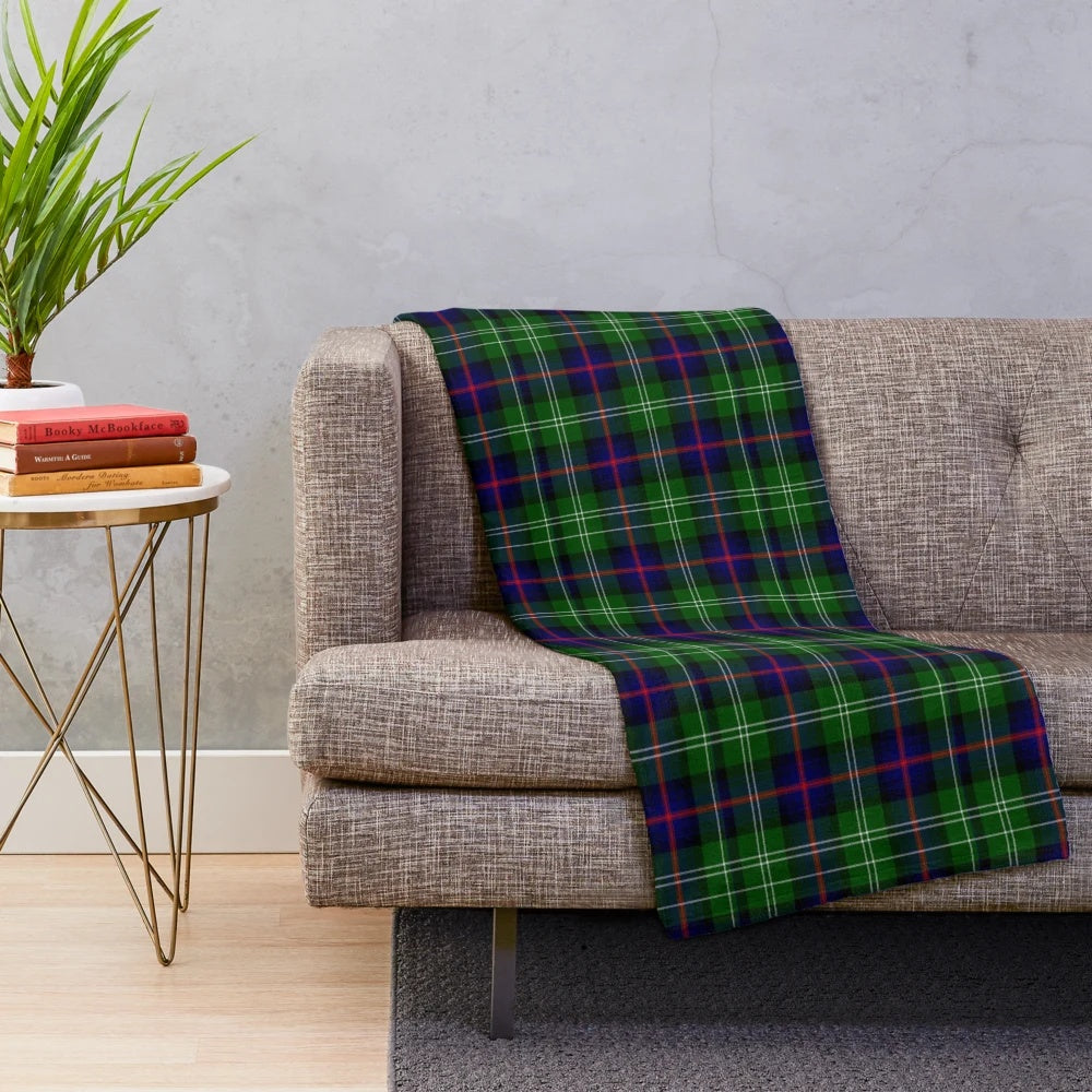 Sutherland Tartan Plush Blanket showcasing the clan's iconic tartan pattern
