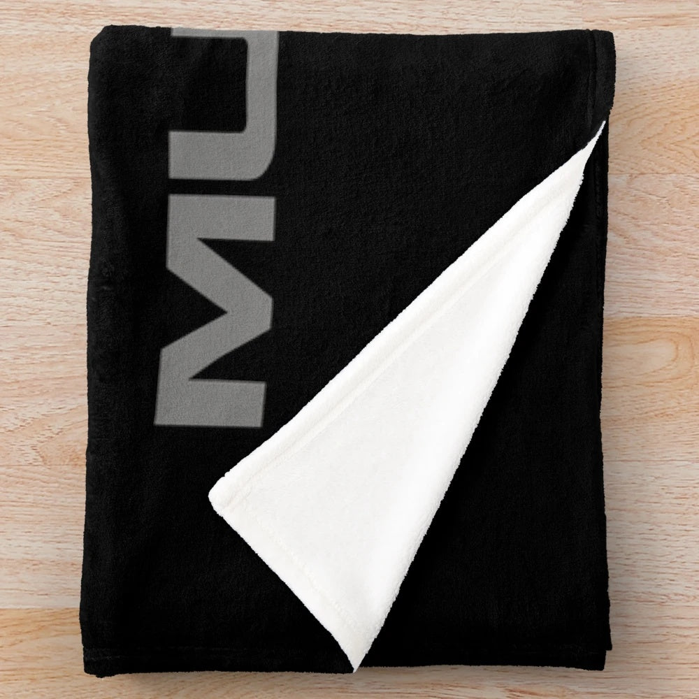 Ford Mustang GT logo design plush blanket