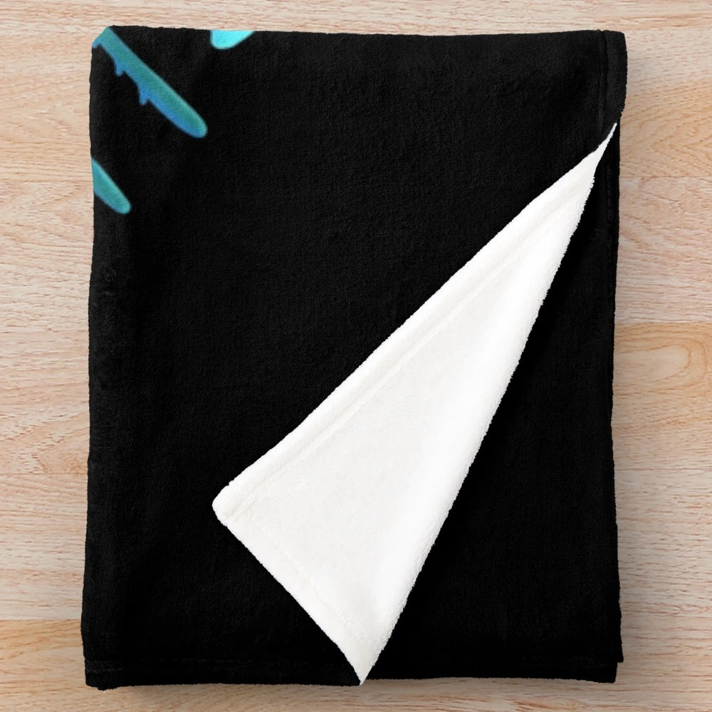 Subnautica Ghost Leviathan inspired plush blanket