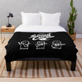 Sunset Curve Ghosties Plush Blanket - A cozy fan-inspired blanket featuring the beloved characters from Julie and the Phantoms