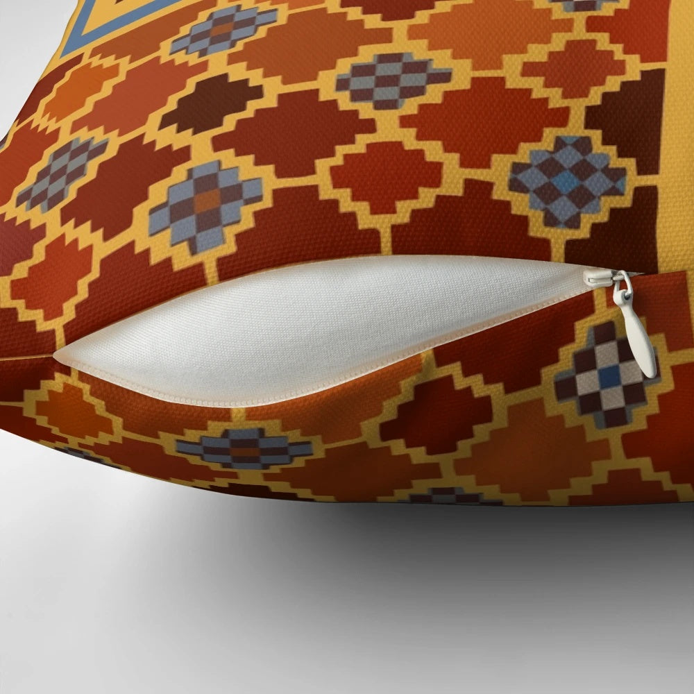 Imagining Sutton Hoo: The Eagles Pillow, featuring intricate Anglo-Saxon design elements