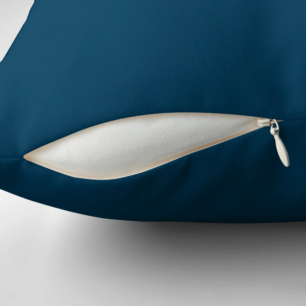 A cozy 'Just Keep Swimming' themed pillow featuring Dory and Nemo from the Disney Pixar film Finding Nemo.
