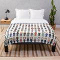 Taskmaster inspired plush blanket with cast poster design
