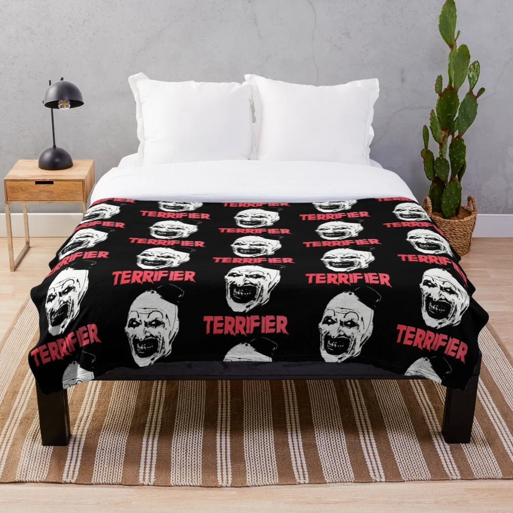 Terrifier Clown Plush Blanket - Horror Movie Merchandise