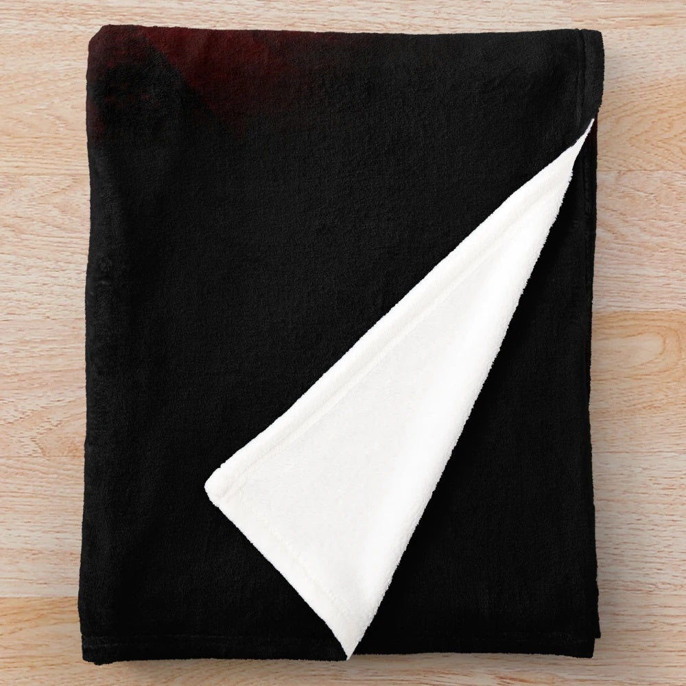 Trilogy of Terror horror movie-inspired plush blanket