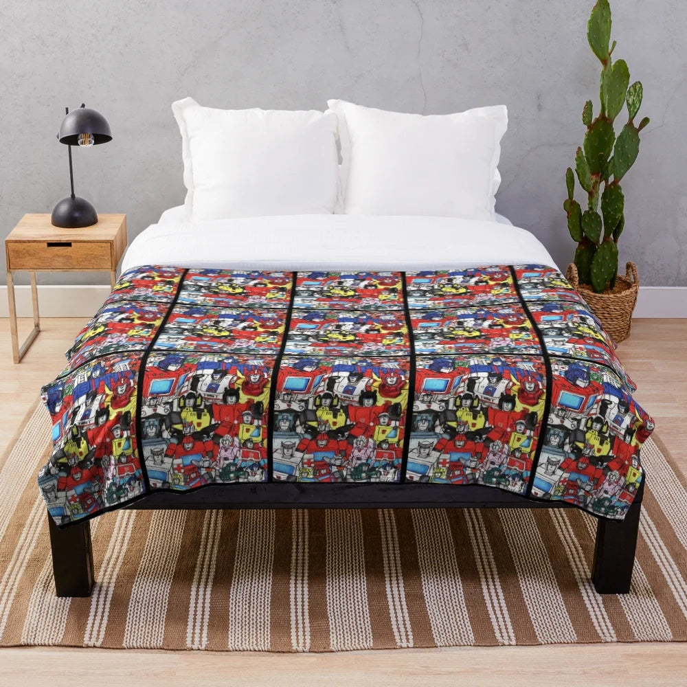 Transformers Autobots-Inspired Plush Blanket