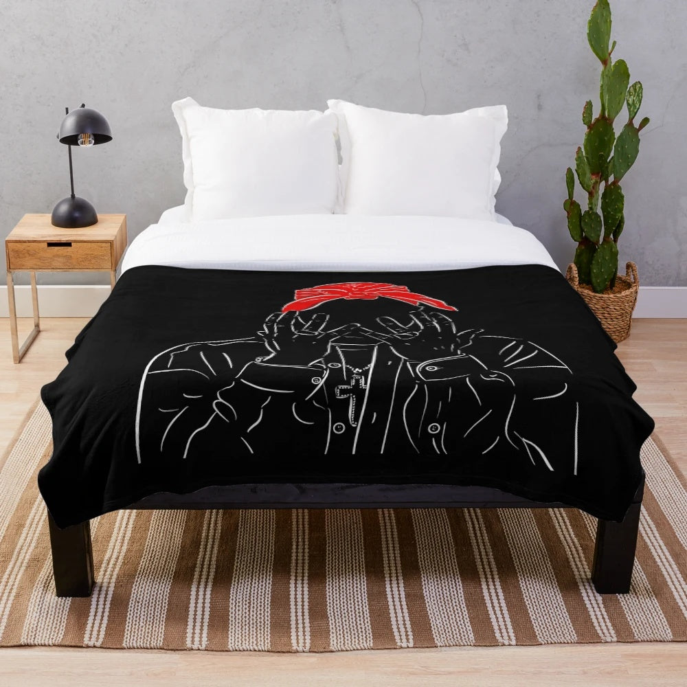 2pac Inspired Plush Blanket