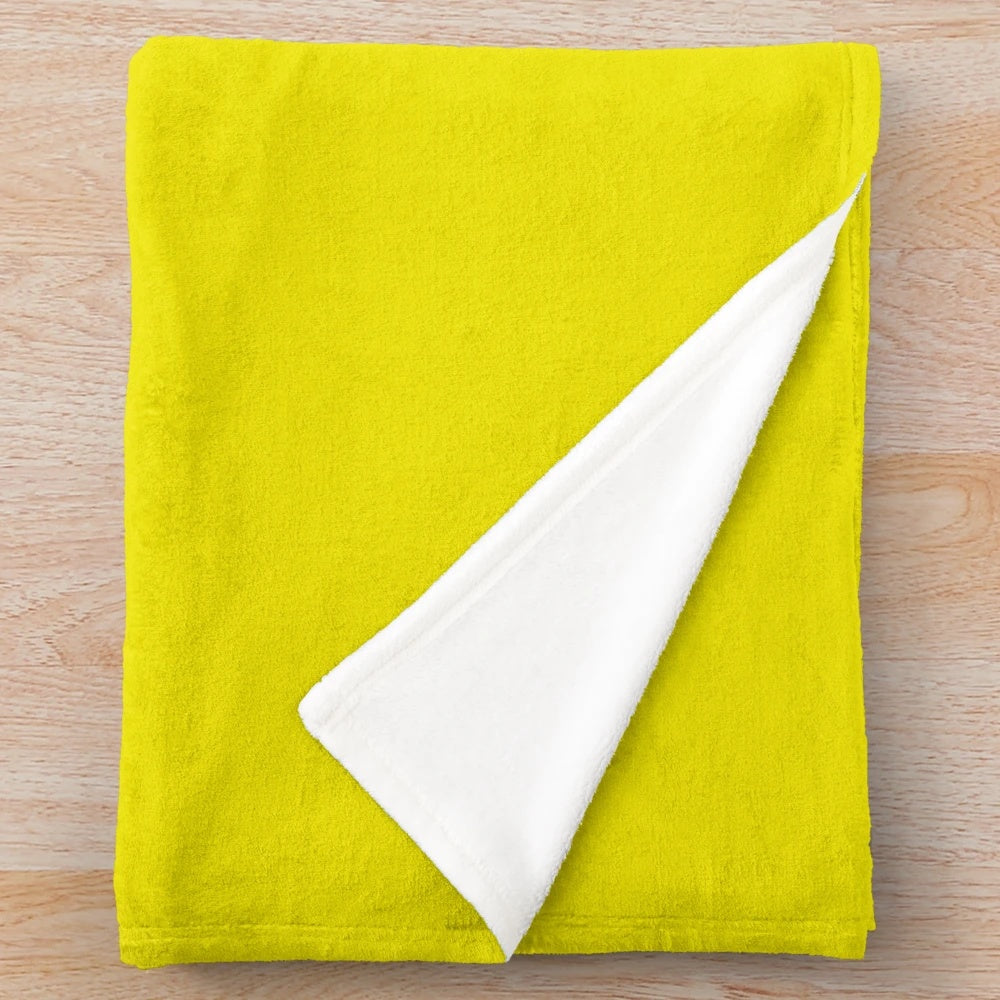 Plush blanket featuring typography and logo design inspired by French New Wave cinema