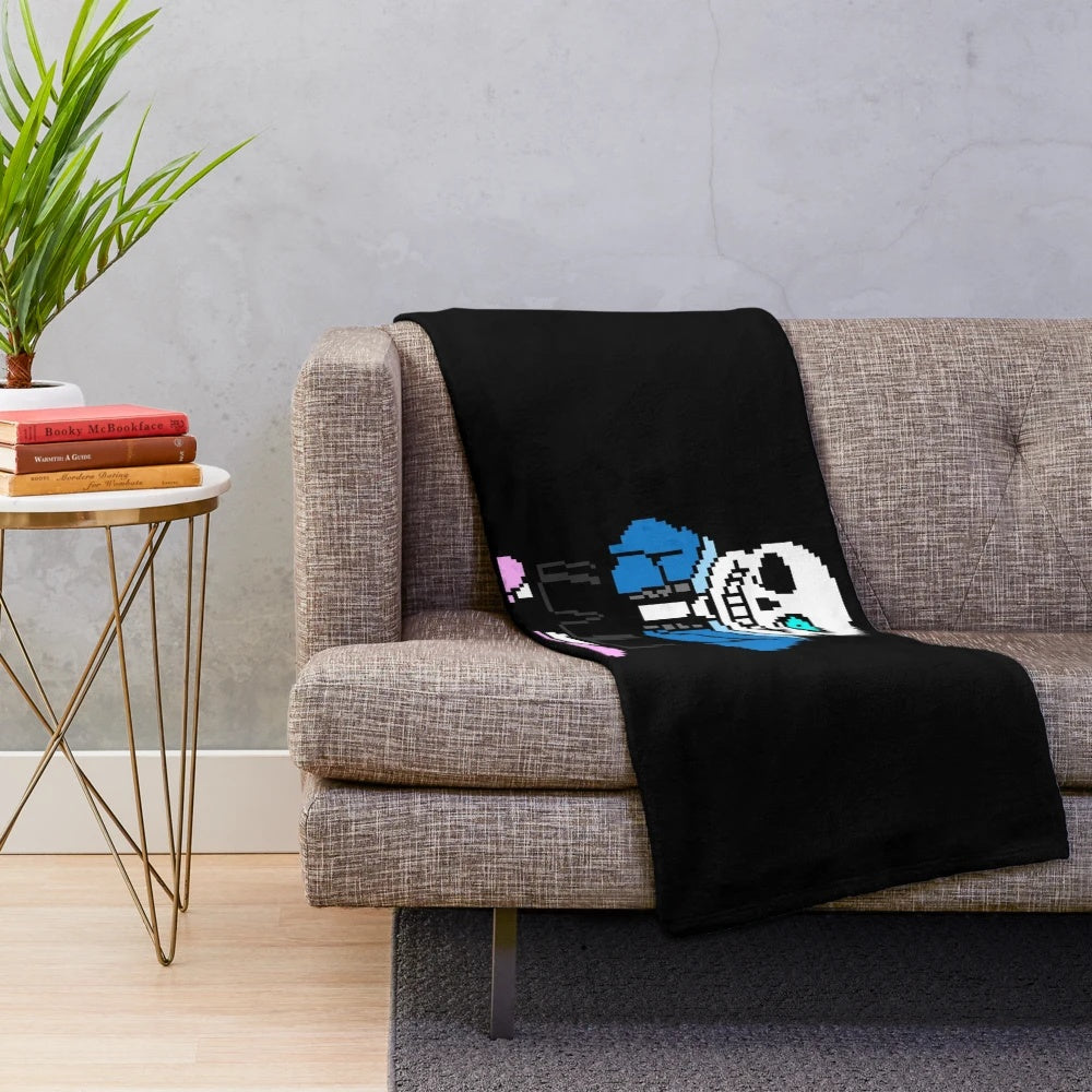 Undertale Sans Plush Blanket - Soft, Cozy Bedding for Fans